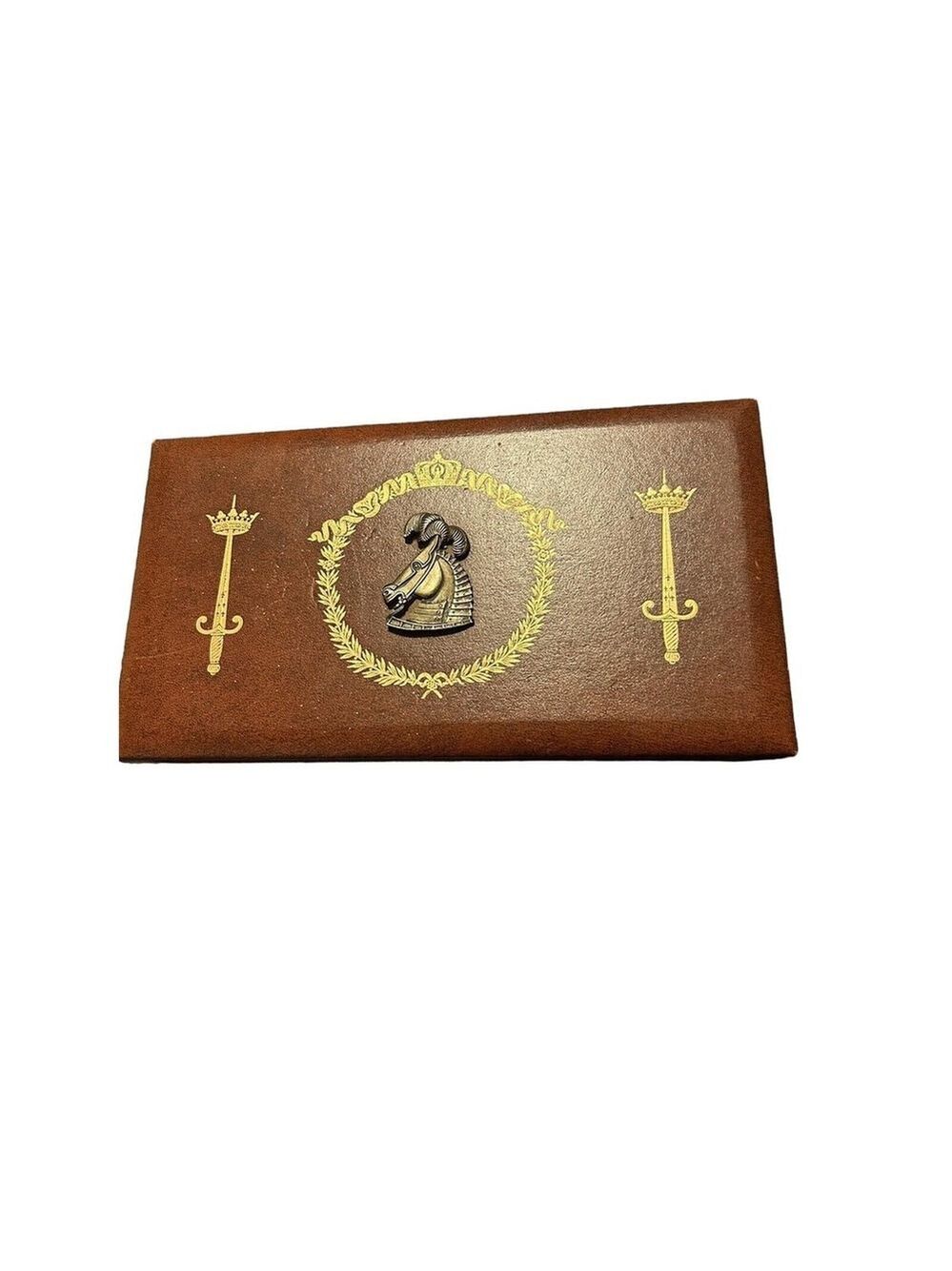 Vintage 70’s Jewelry Box With Brass Horse Head